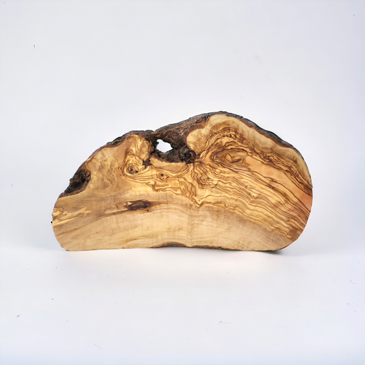 DYARI Olive Wood Rustic Cutting / Cheese Board With Live Edge
