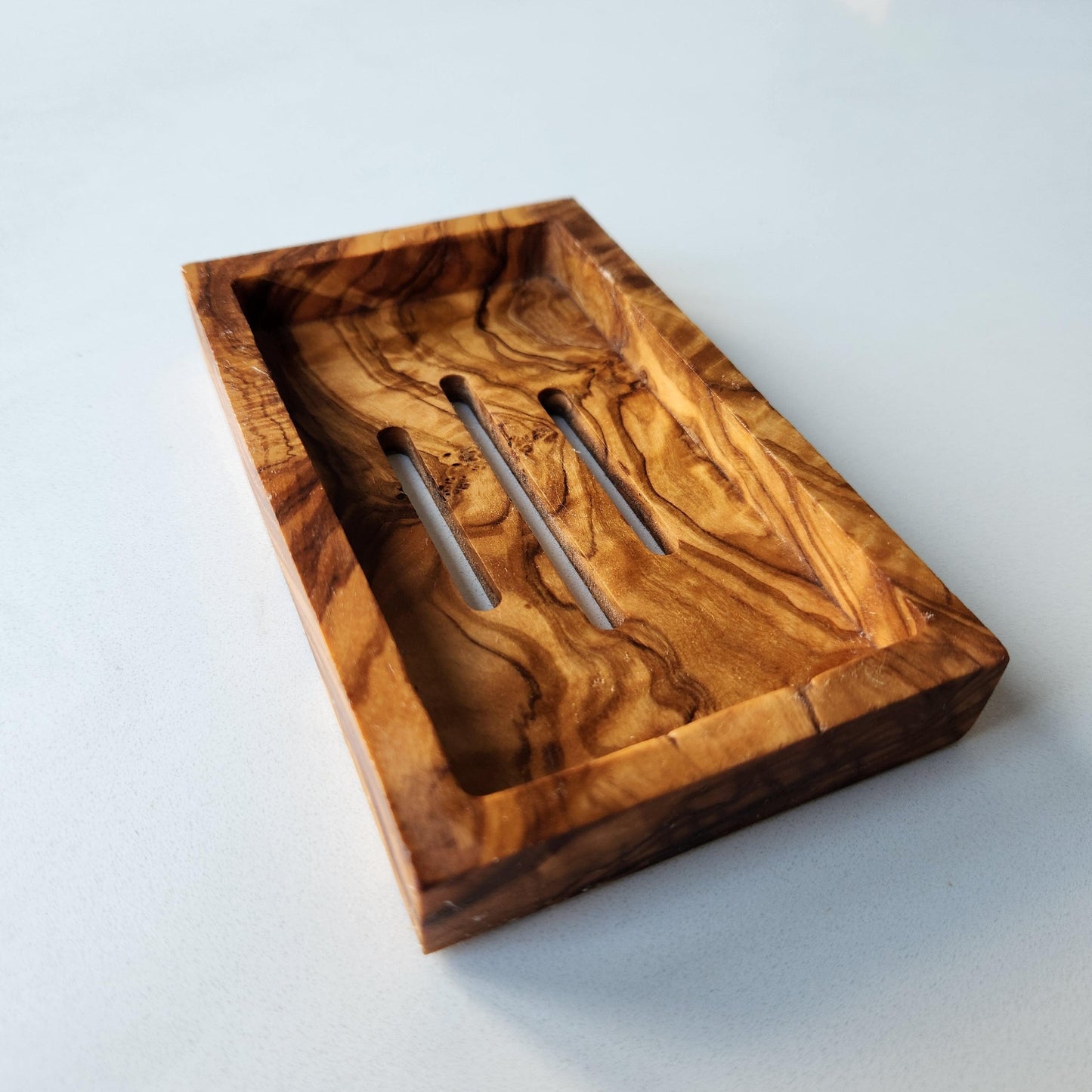 Olive Wood Soap Holder - Square Shape - dyarihandcrafts
