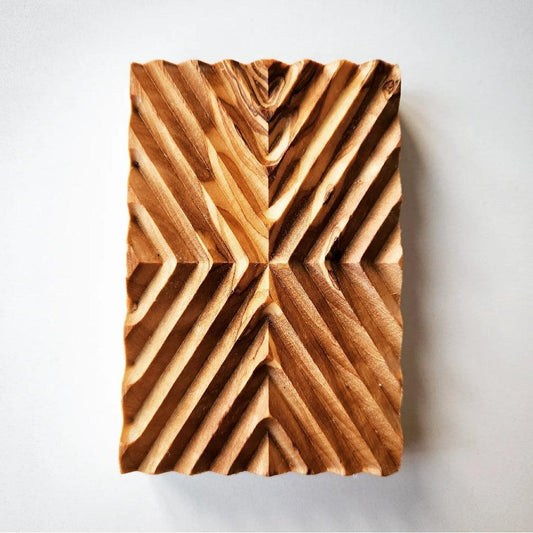 Olive Wood Soap Holder - X Shape - dyarihandcrafts