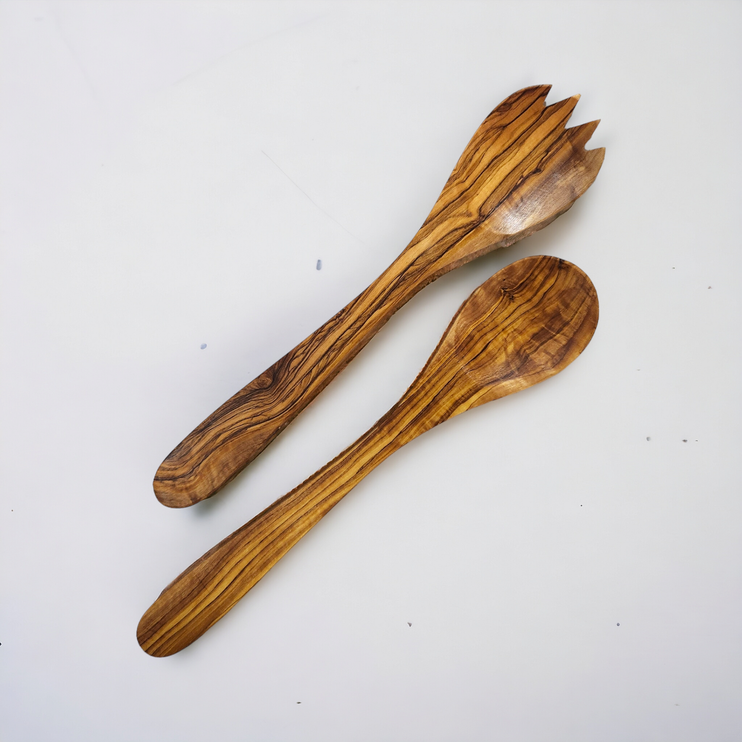 Olive Wood Salad Set