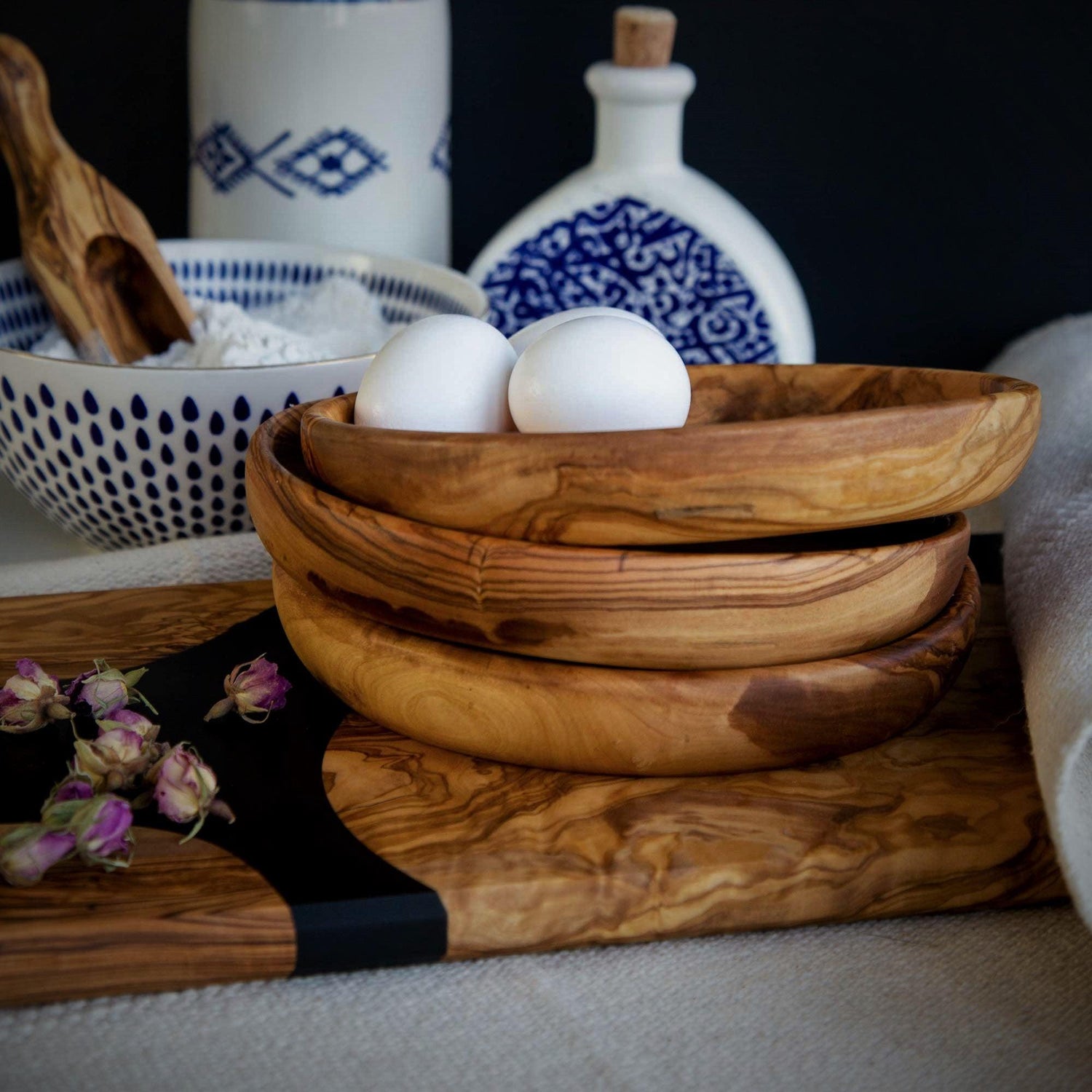Olive Wood Plate - dyarihandcrafts
