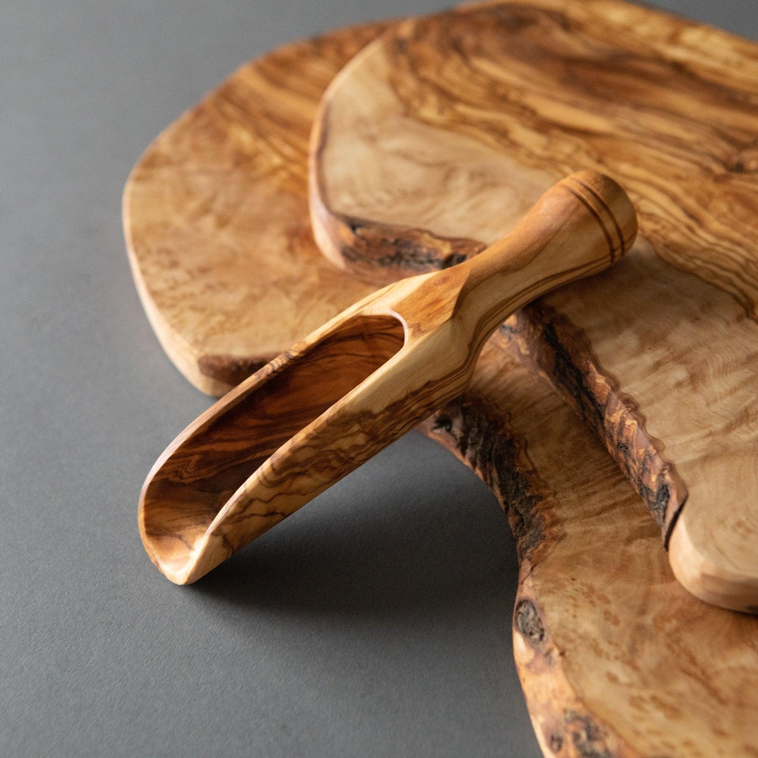 Olive Wood Scoop - dyarihandcrafts