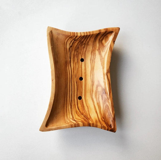 Olive Wood Soap Holder - Star Shape - dyarihandcrafts