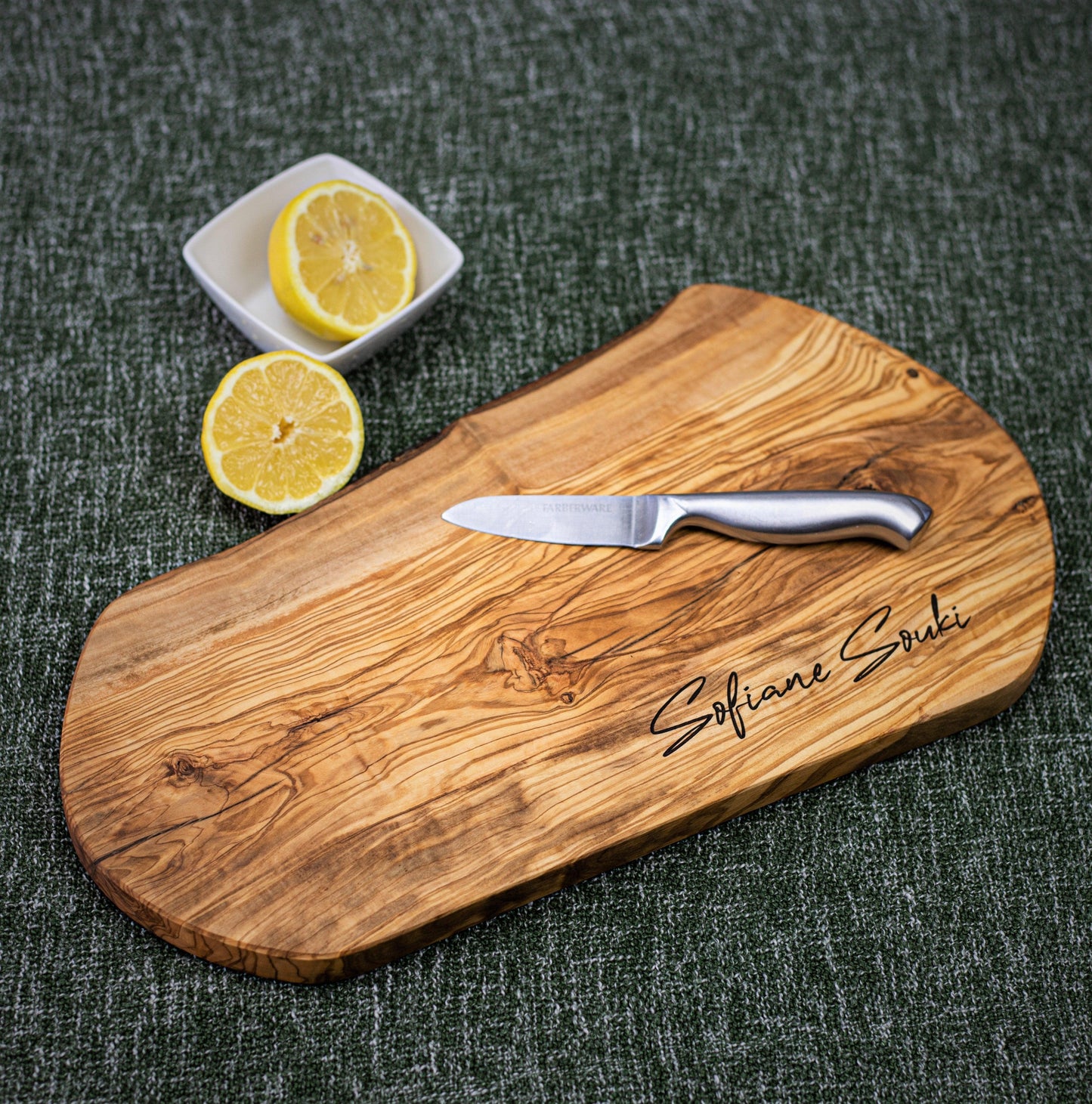 Signature Style - Live Edge Olive Wood Board - dyarihandcrafts